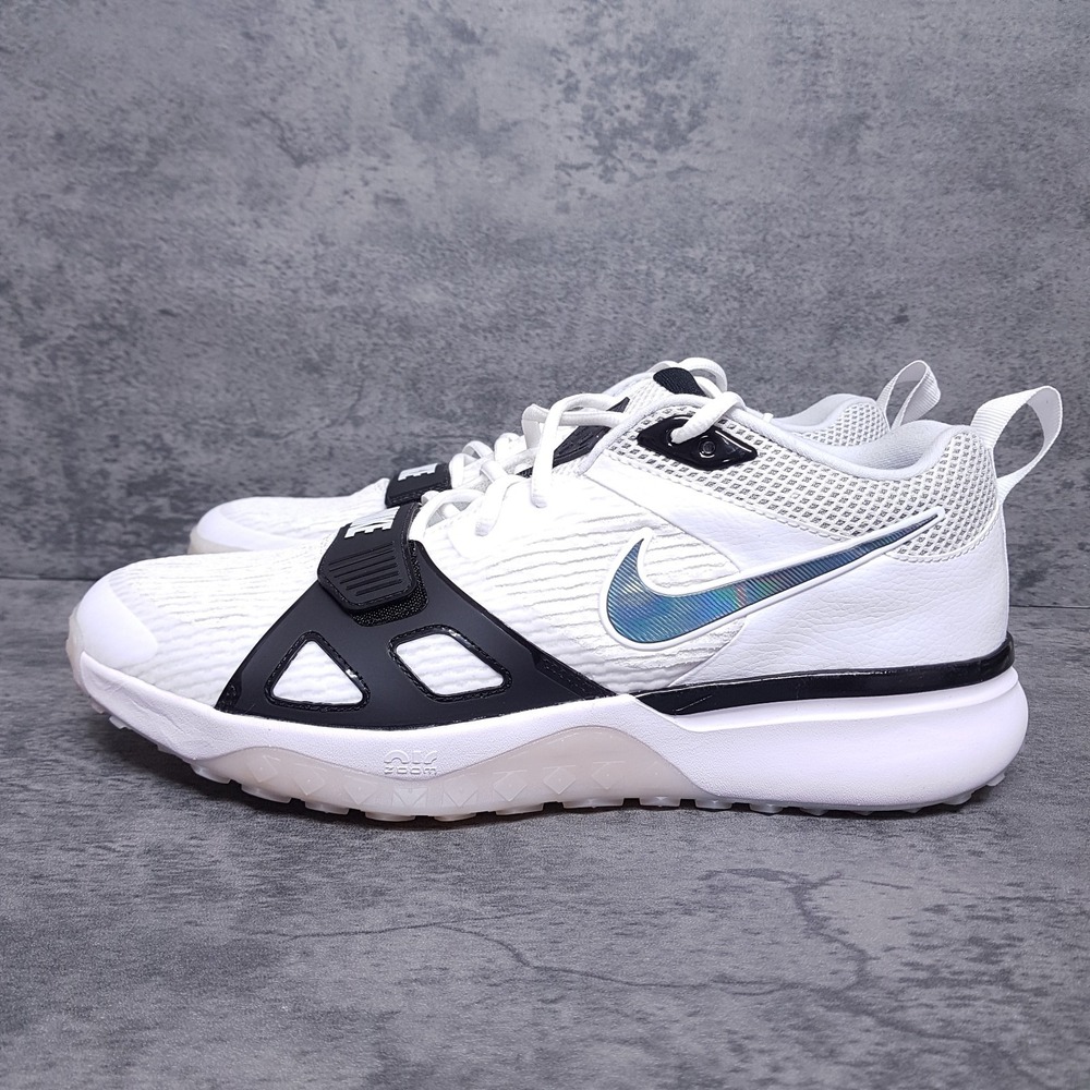 NIKE Air Zoom Diamond Elite Turf Baseball Shoes Mens Size 12.5 White FN4250-100